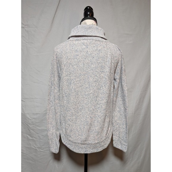 LOFT Women's Gray Pink Marled Knit Cowl Neck‎ Sweater Size XS - Picture 5 of 8